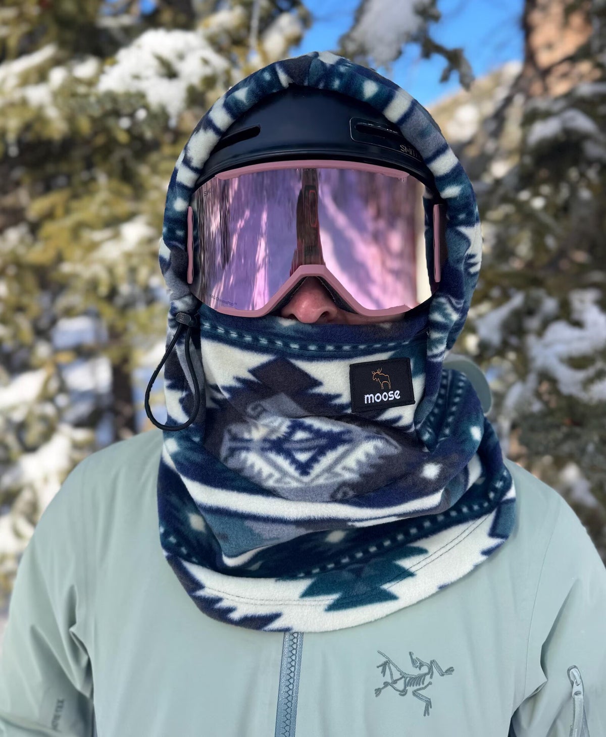 best snowboard helmet hood MYKU YEKE Classic Snow mountain cold weather adventures (skiing Snood Over Helmet Balaclava with