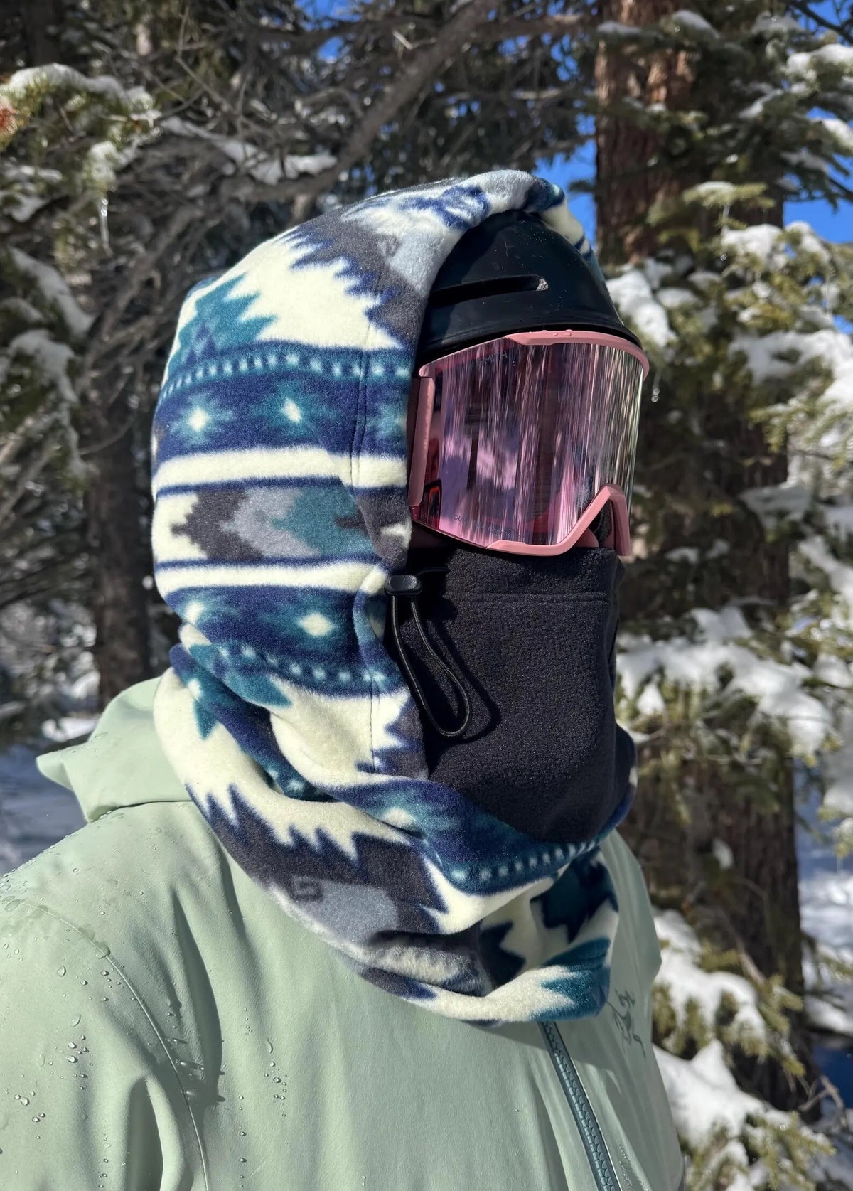 balaclava helmet snowboard Hood on Ski and Our sleek design paired with our signature breathable fabric is the ultimate combination of warmth and function Fleece Ski/Snowboard Hood, Over Helmet
