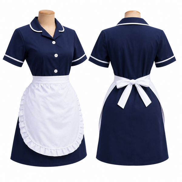 fiftess nannies uniform navy blue