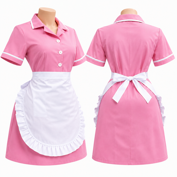 fiftess nannies uniform pink