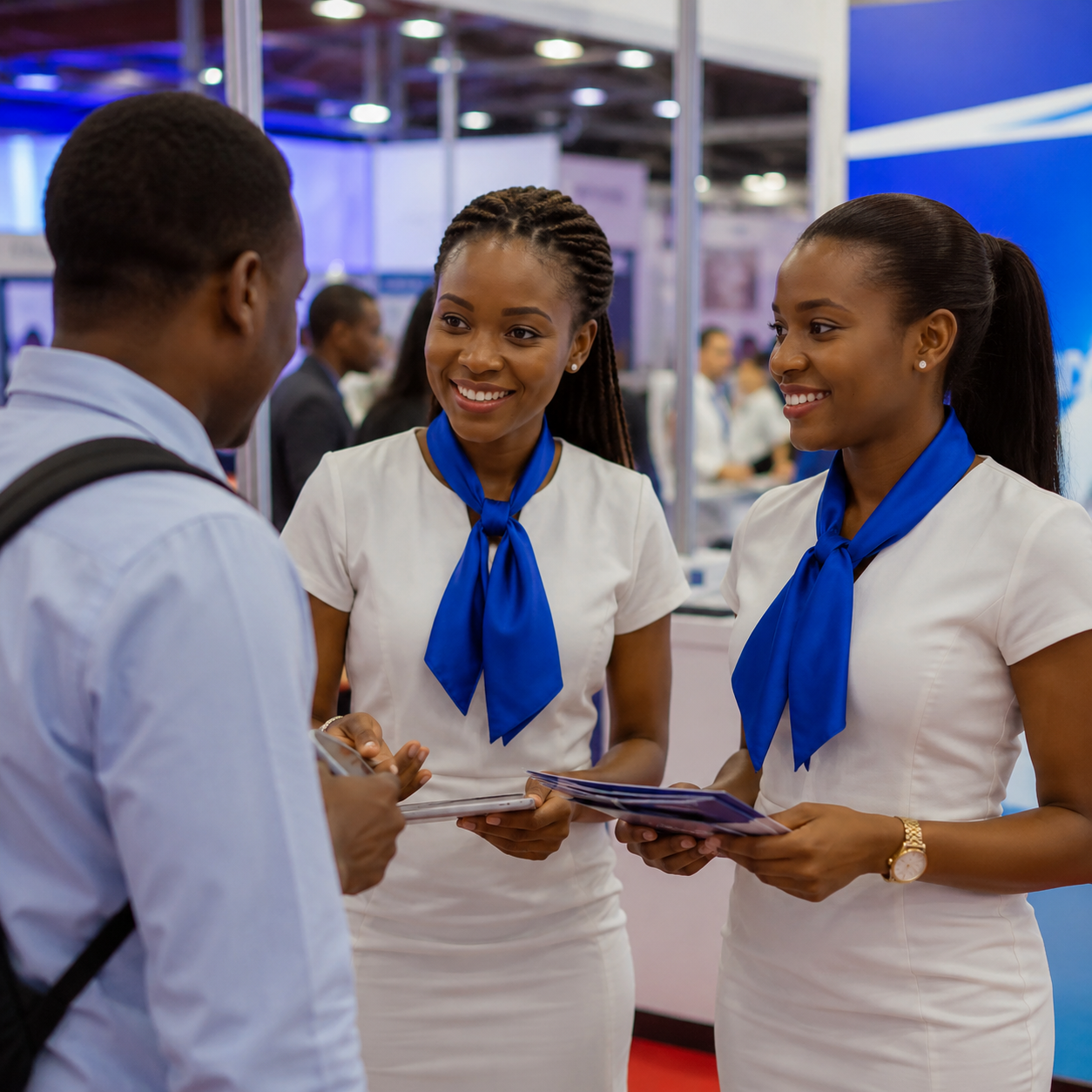 Reliable brand promoters  in an  exhibtion Nairobi 