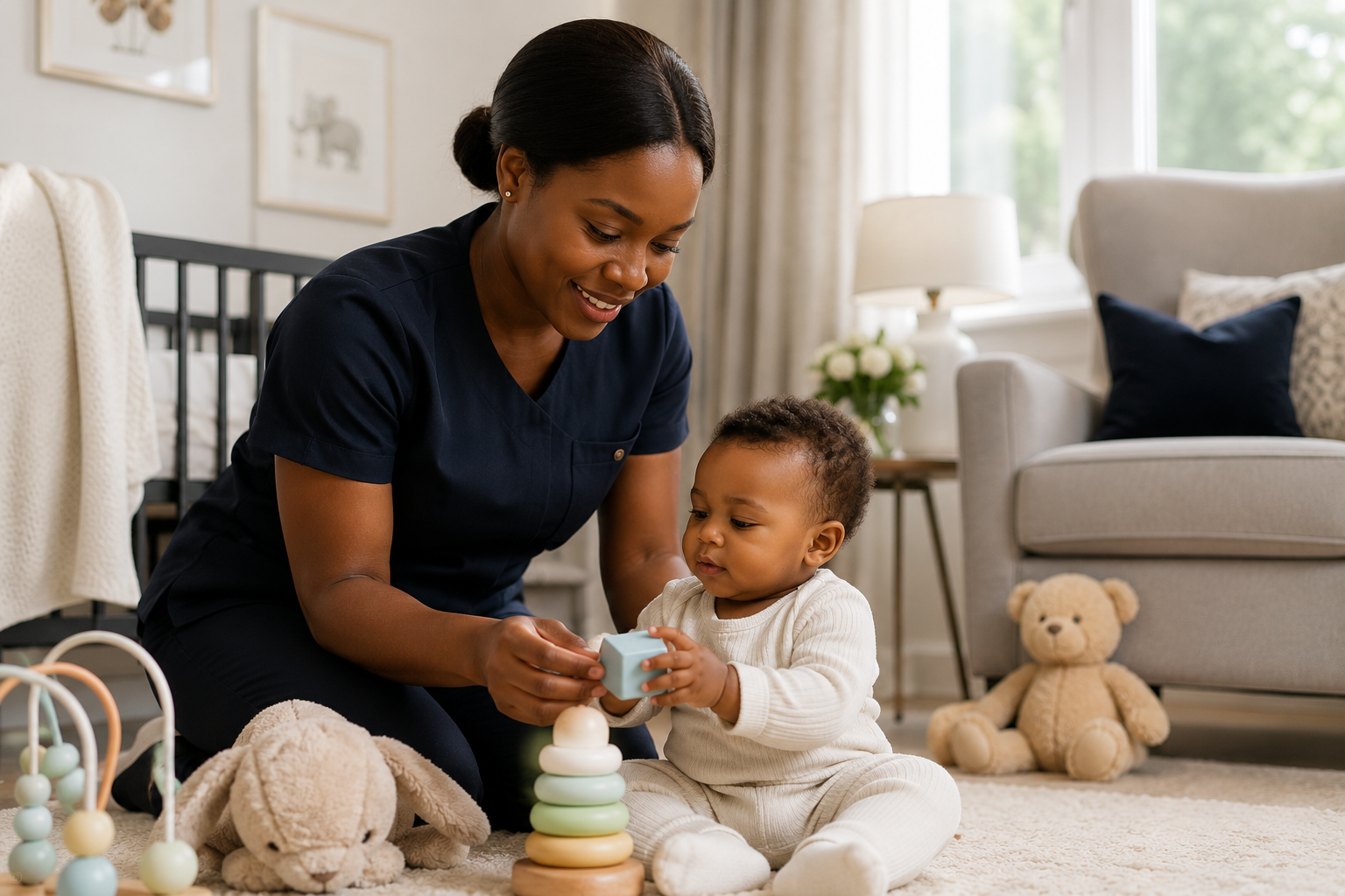 Experienced premium nanny providing specialized infant care, early childhood support, and personalized childcare services for families.