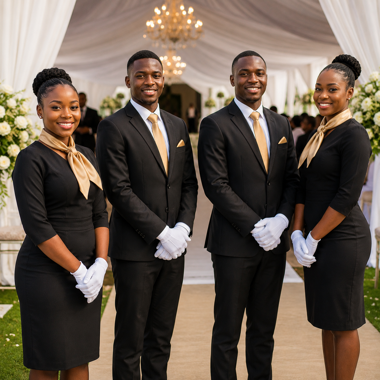 professional Furaha ushers in a wedding at  Nairobi 