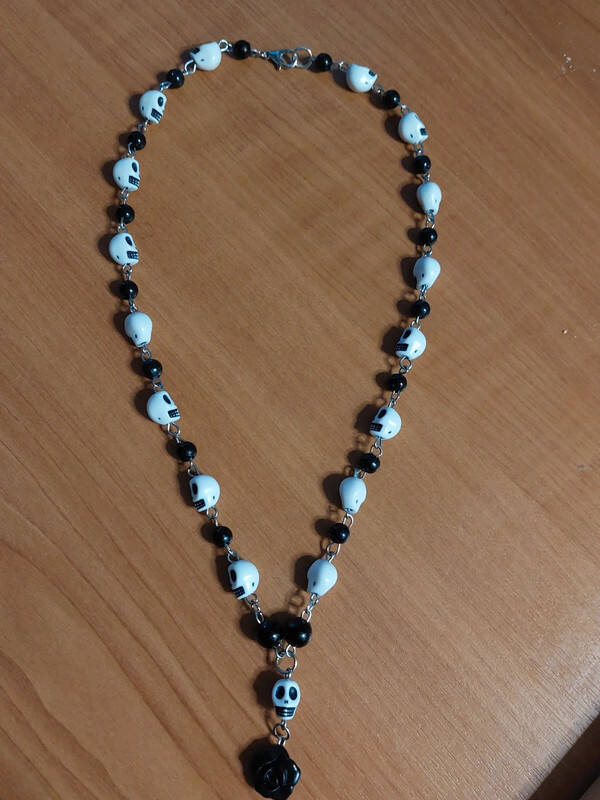 skull ketting
