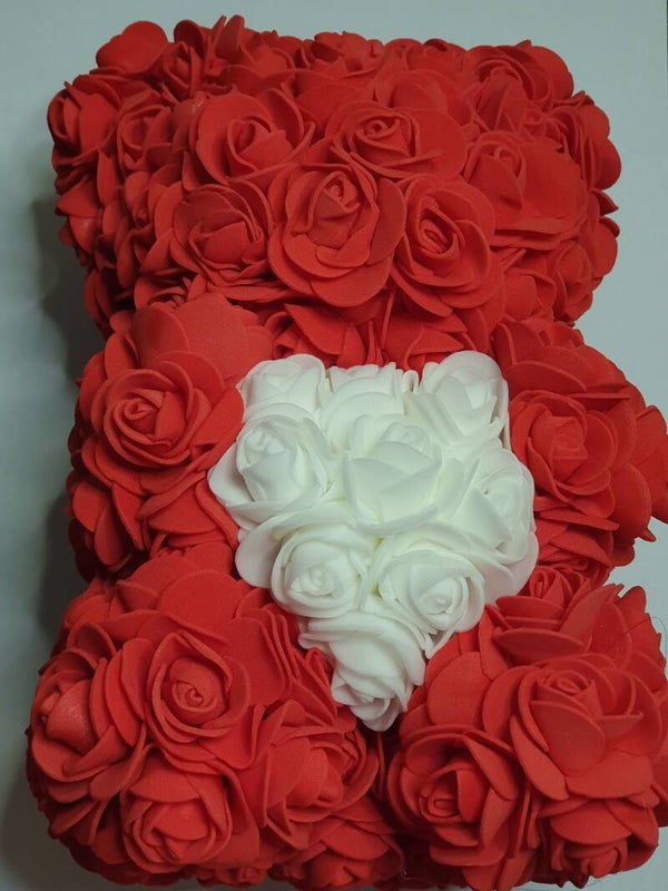 Valentijn Cadeau – Rode Rozenbeer met Hart