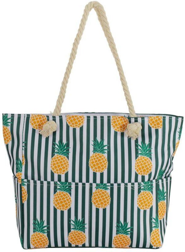 Beach Bag Pineapples 51x39x13cm