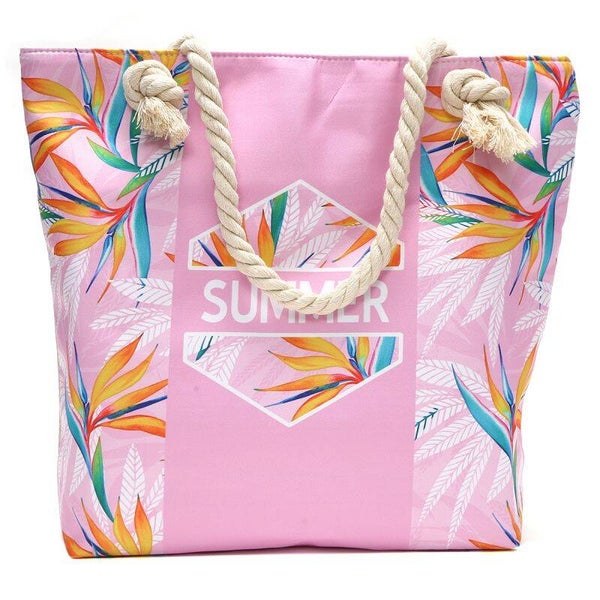 Beach Bag Summer 45x35cm roze