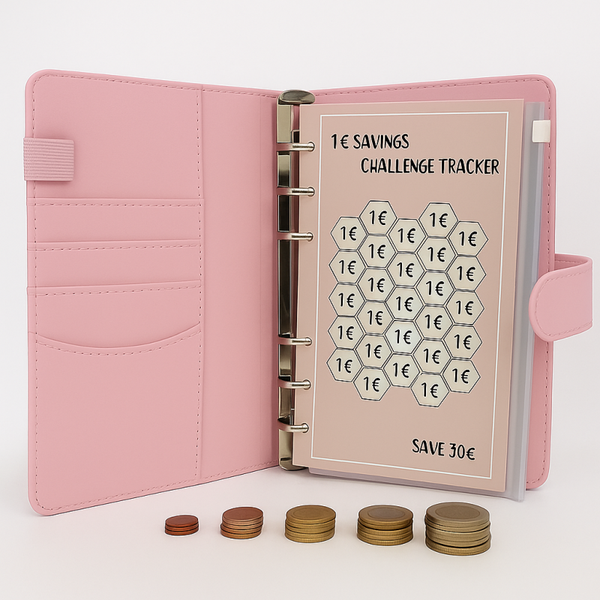 Budgetspaar planner lichtroze