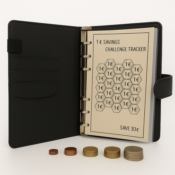 Budgetspaar planner zwart