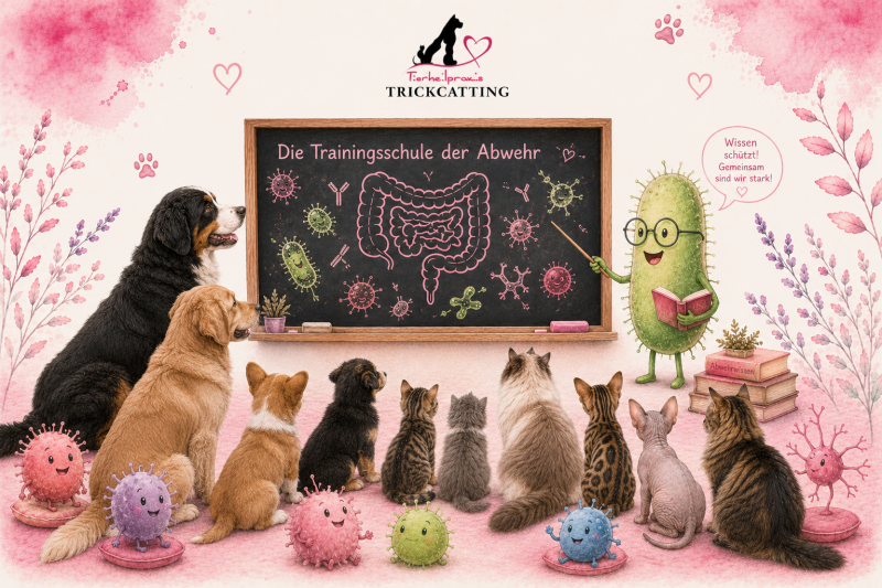 Die Immunsystem- Traimingschule des Darms für Hund und Katzr