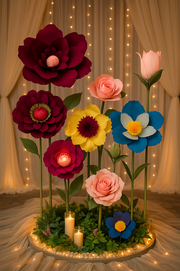 XXL Luxury Flower Set — Handgemaakte Myndflower Art (Op Maat)