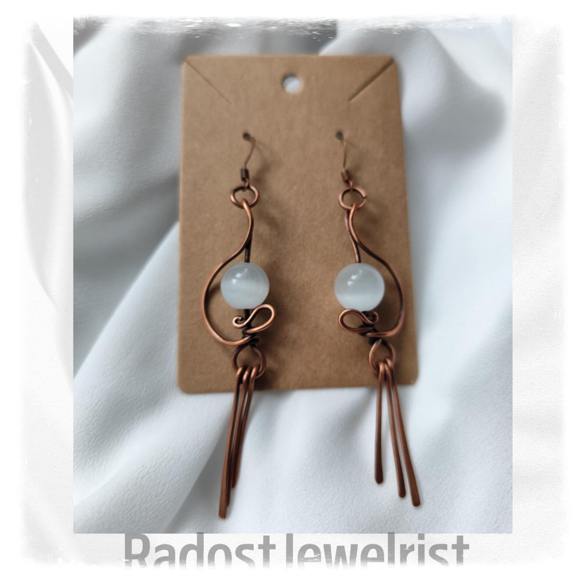 Copper Selenit Earrings