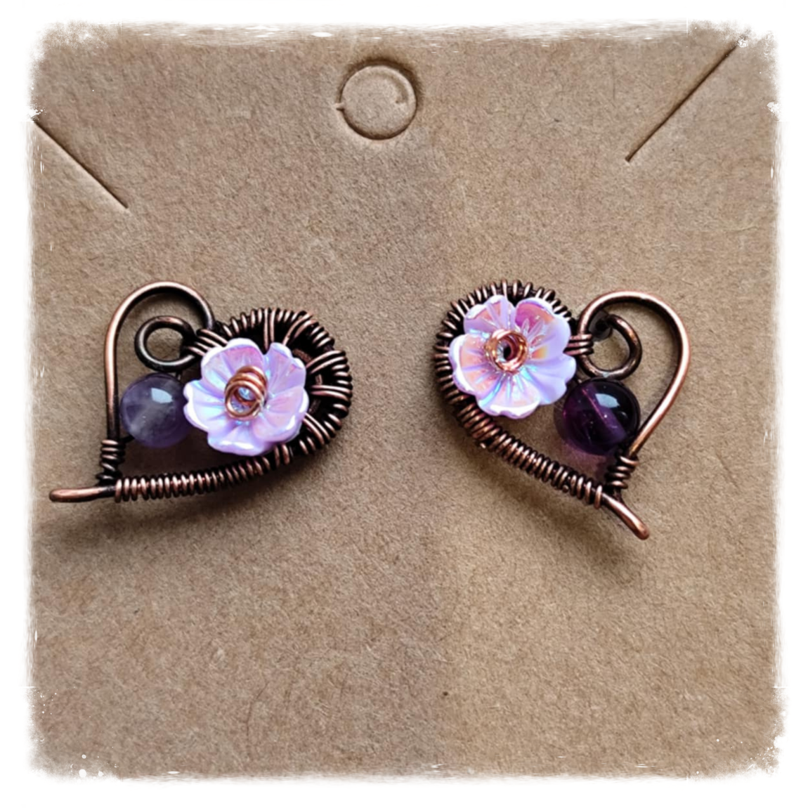 Handmade Krystal flowers earrings