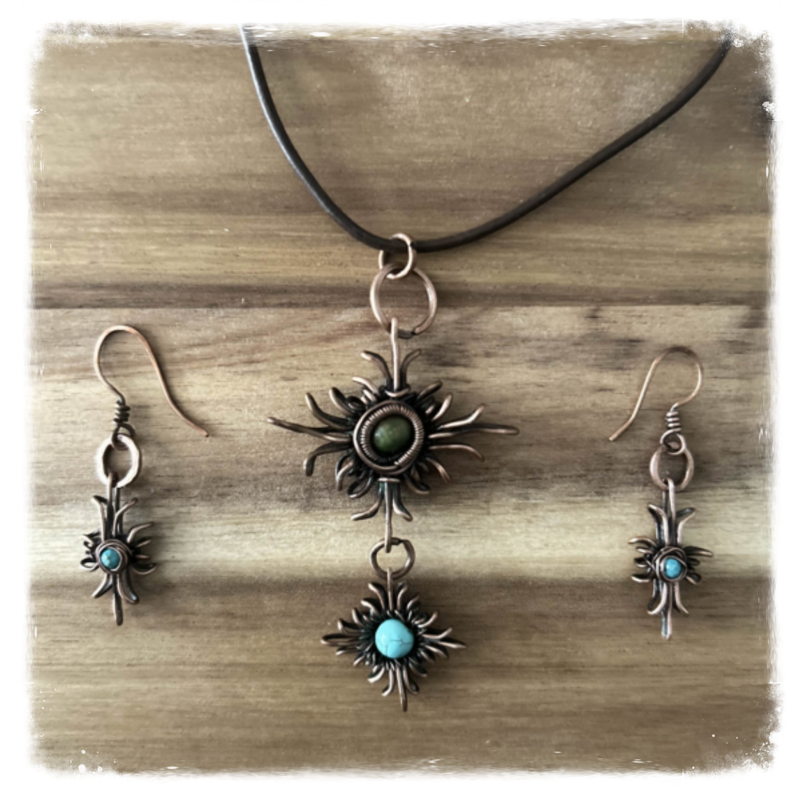 Bohemian Turquoise Jewelry Set
