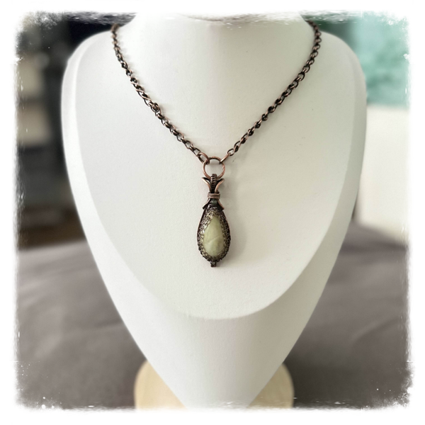 Jasper Pendant Necklace