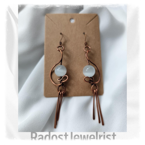 Copper Selenit Earrings