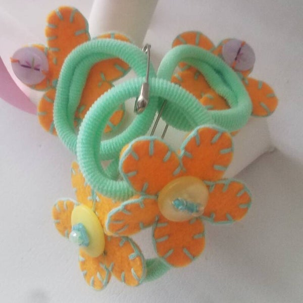 Elastic Orange Flower