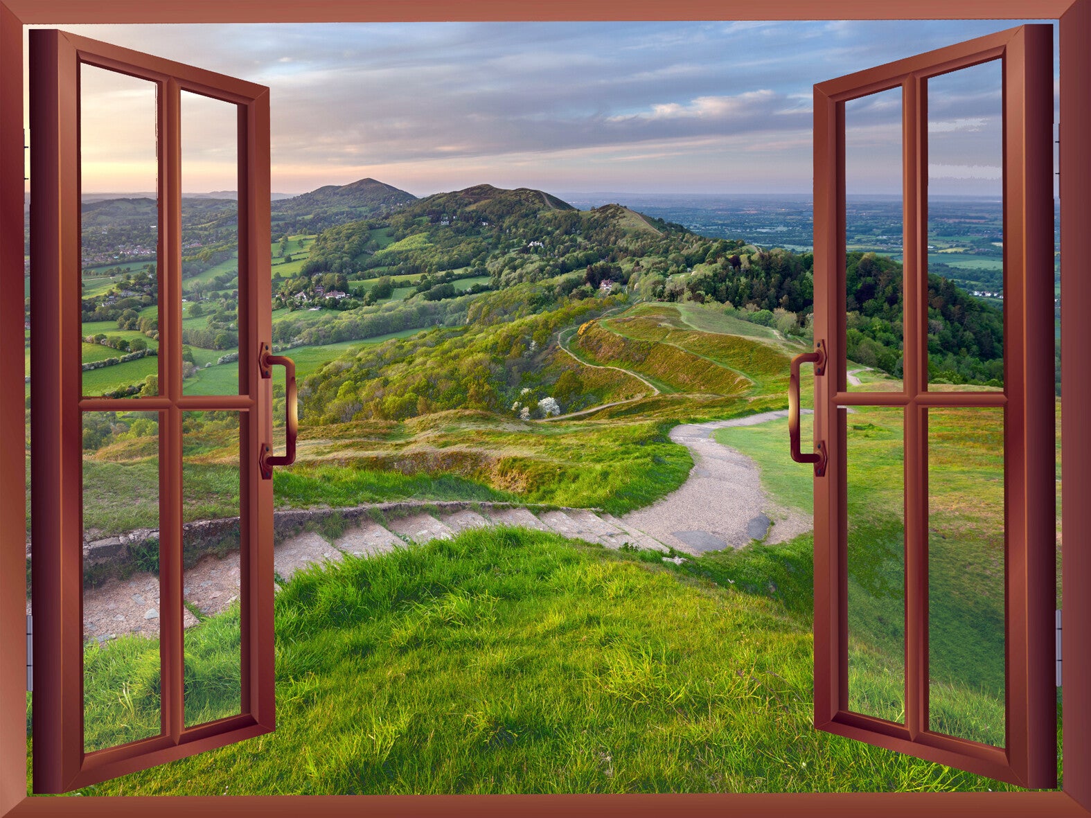 Window into Malvern Hills
