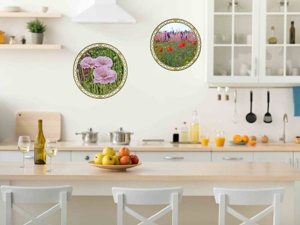 Two Garden Decorative Design plaques