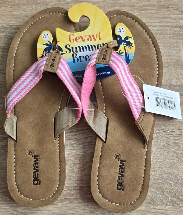 Gevavi teenslippers roze.