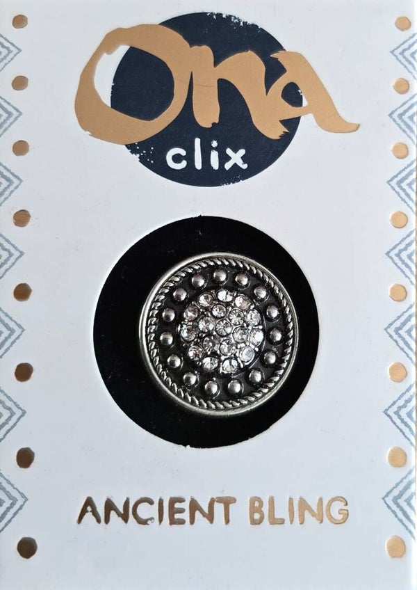 Druk knoop ancient bling.