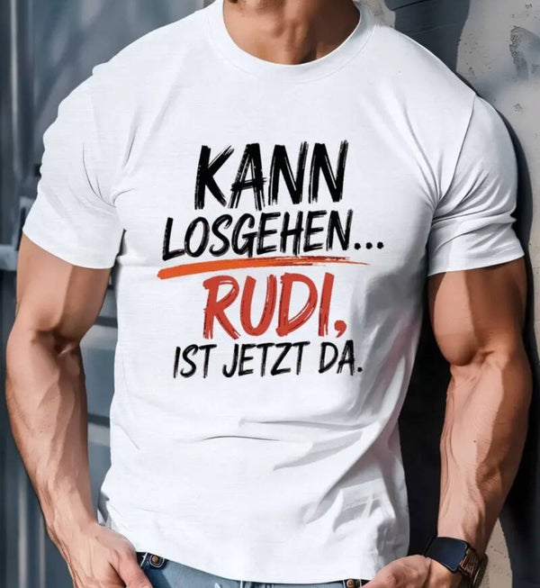 Rudi Rübenkopf t-shirt "Kann Losgehen"