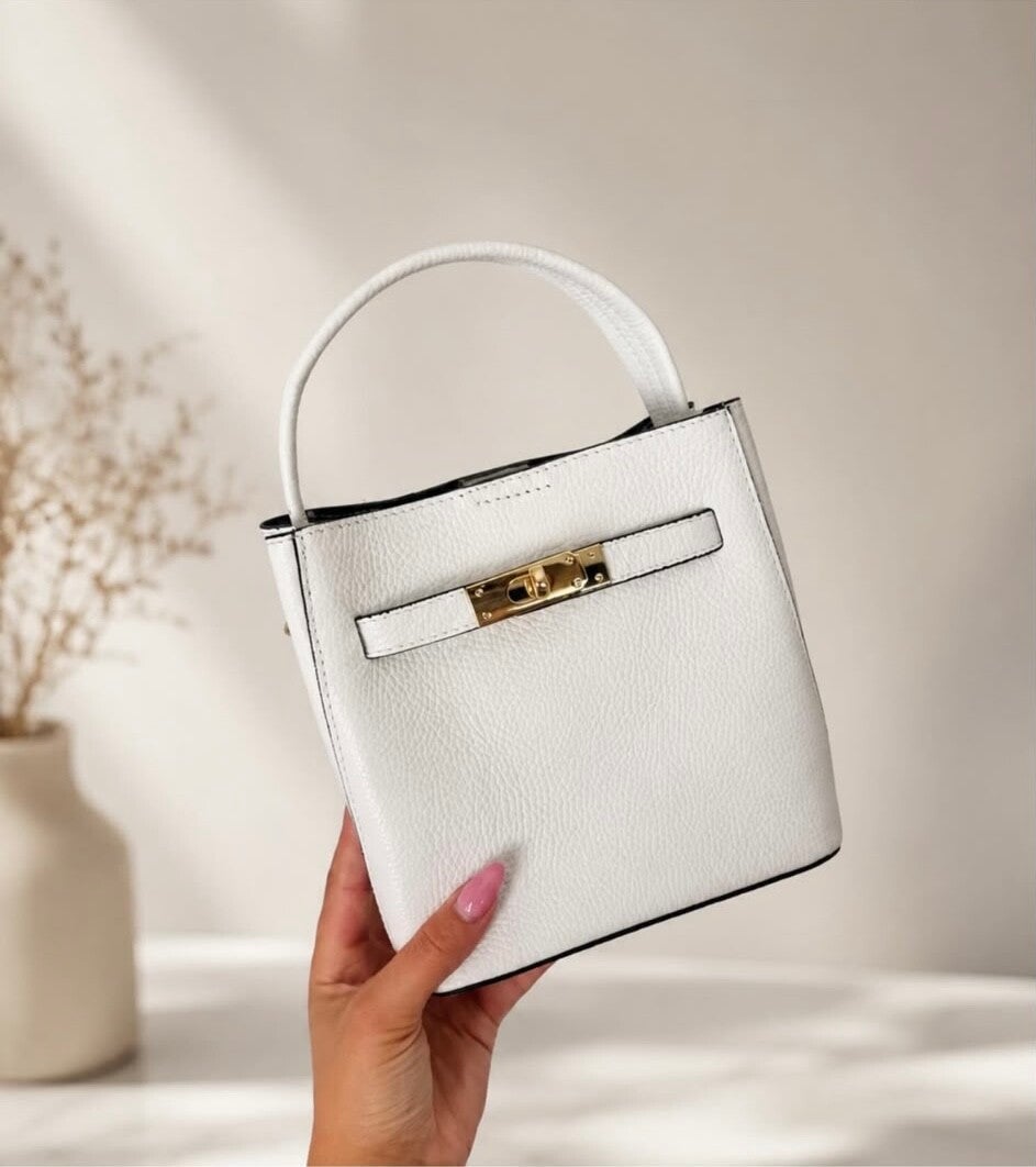 Bianca Round Bag - Wit