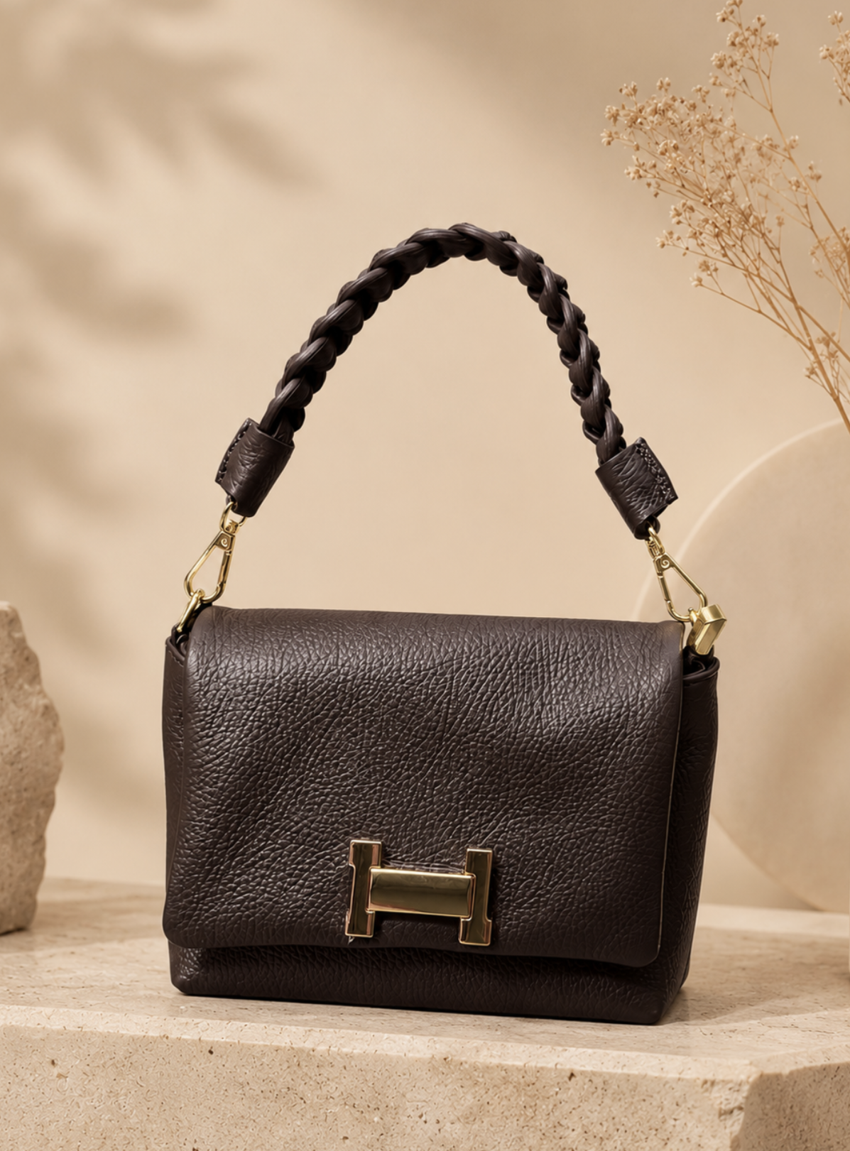 H Bag - Donkebruin