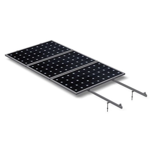Soporte para 3 placas solares coplanar (paneles hasta 2400x1134mm)