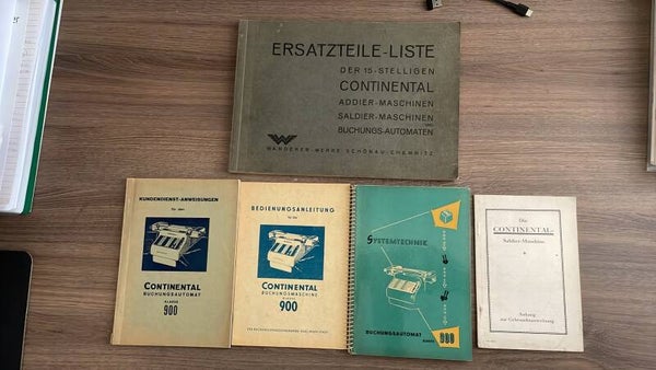 Addiermaschine Ersatzteilliste und Gebrauchsanweisungen
