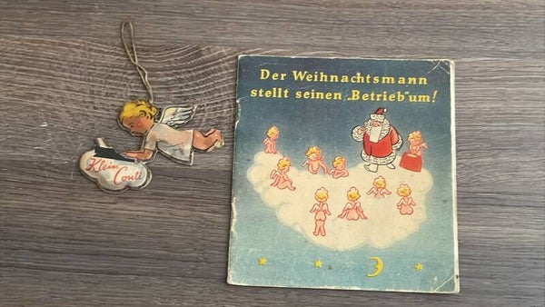 Continental Kleinschreibmaschine folder en kerstbal