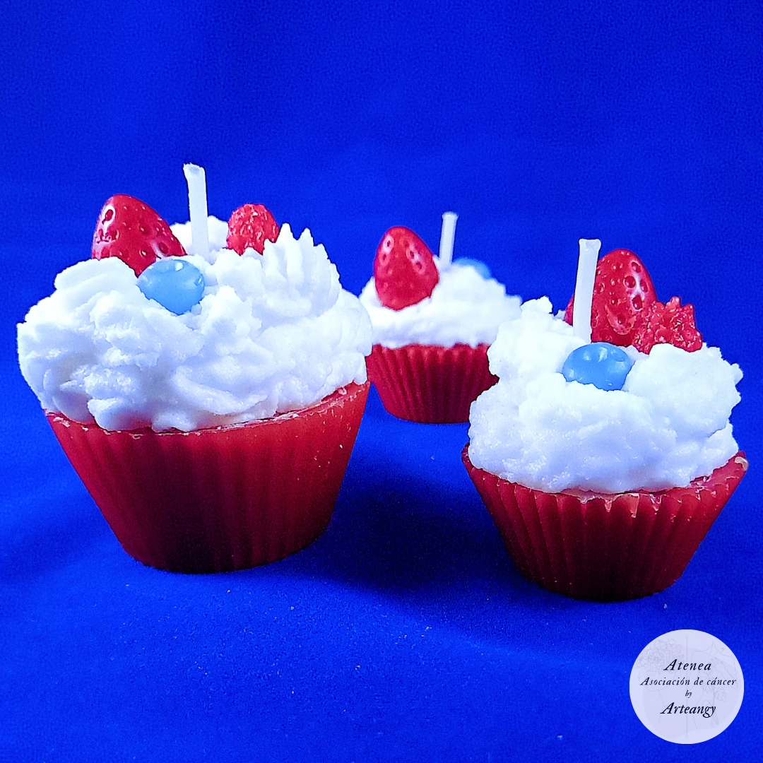 Vela cupcake Solidaria