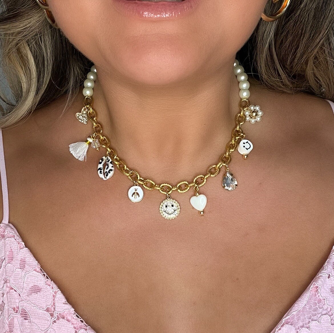 Necklace statement charms - IV