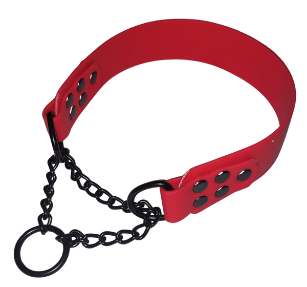 BioThane® Halsband 38 mm mit Zugstop-Kette
