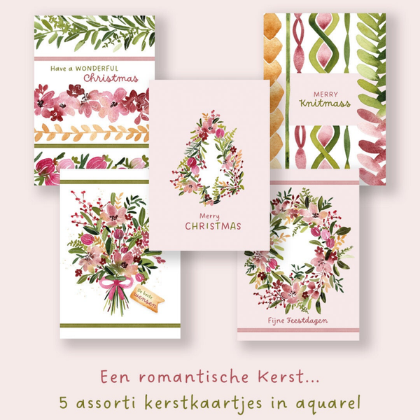 Wenskaarten Winterse Warmte - los of set van 5