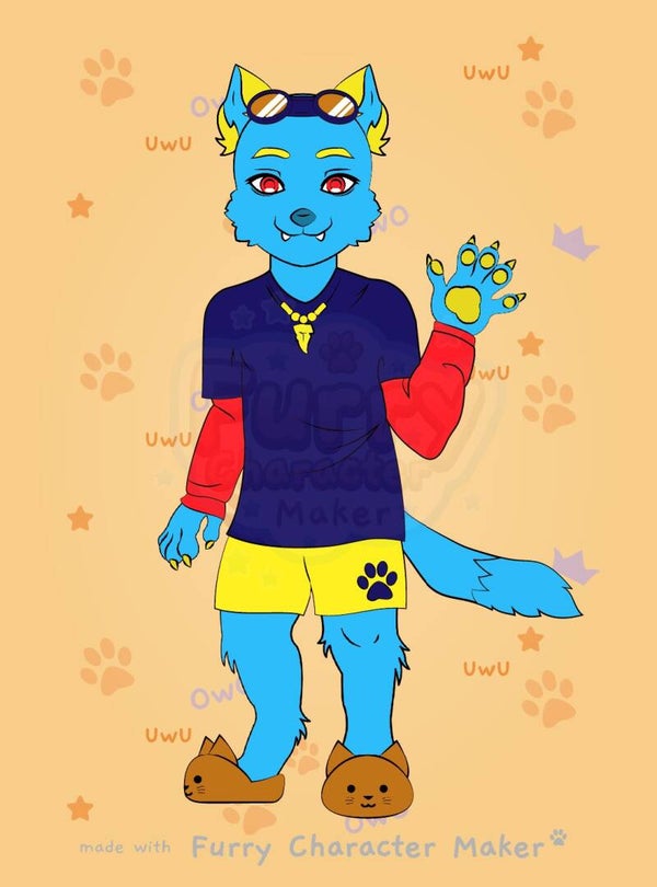 Miles The Blue Wolf Fox