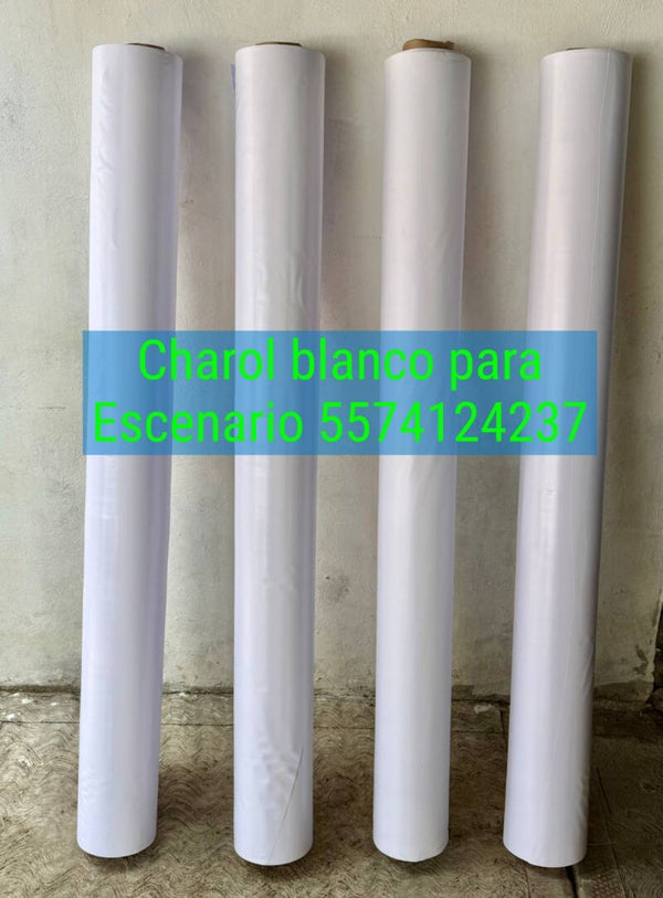 Charol blanco para Escenario - rollo de 140x50 metros