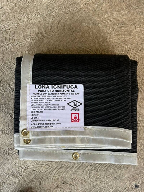 Manta de soldadura para uso horizontal de 186x244