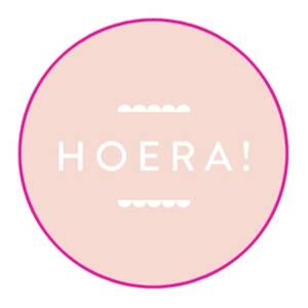 Stickers hoera soft pink | 10 stuks