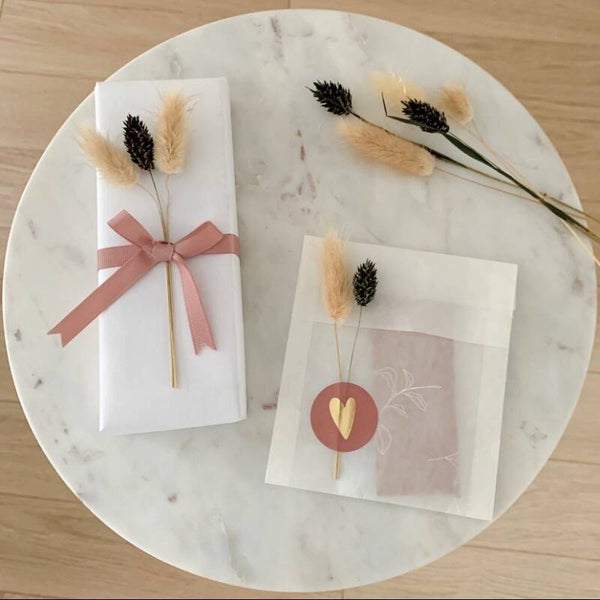 Cadeaupapier kraft wit