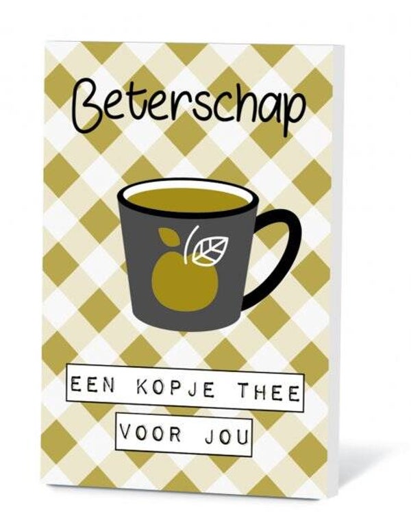 Ansichtkaart beterschap thee