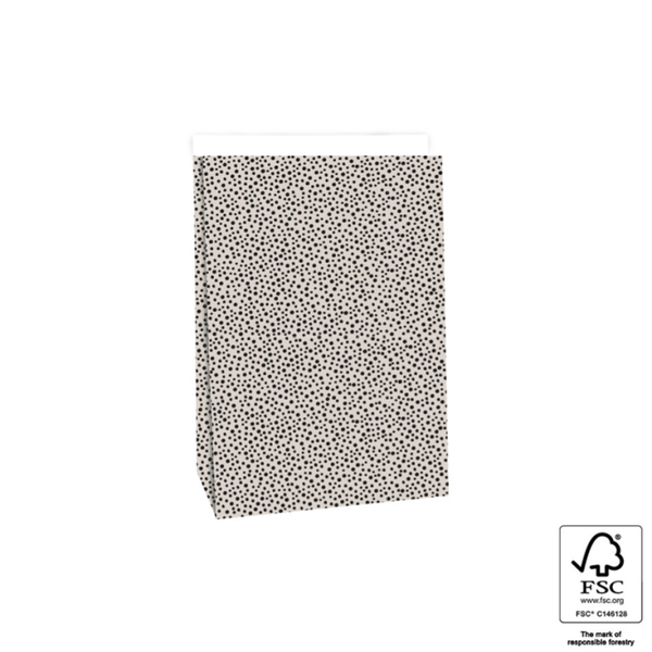 Blokbodemzak black dots