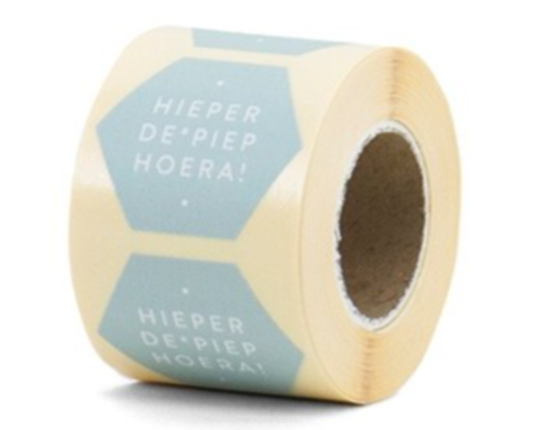 Stickers hieper de piep hoera | 10 stuks