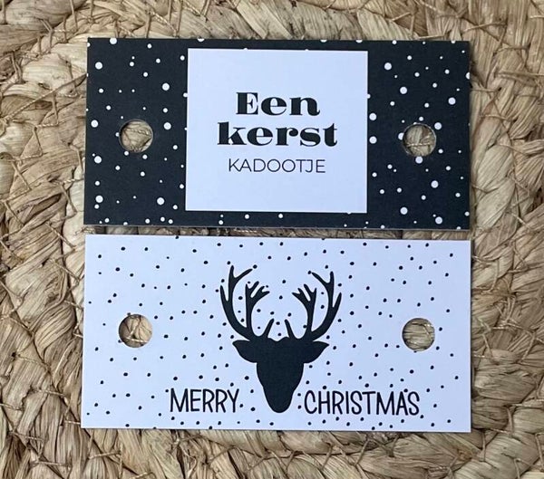 Cadeaulabel kerst | 2 stuks
