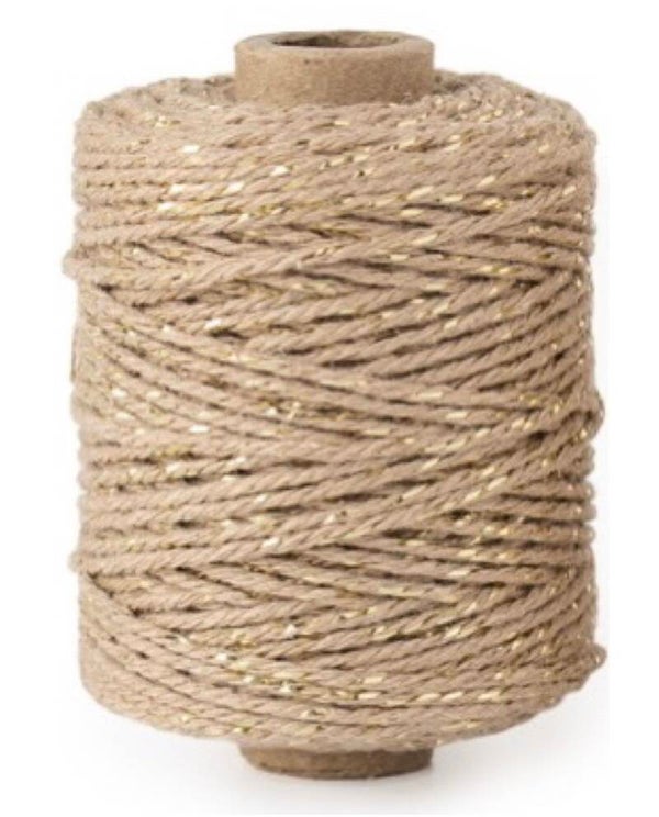 Touw taupe goud | 5m