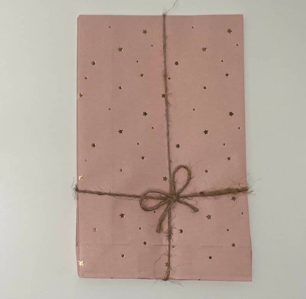 Blokbodemzak old pink