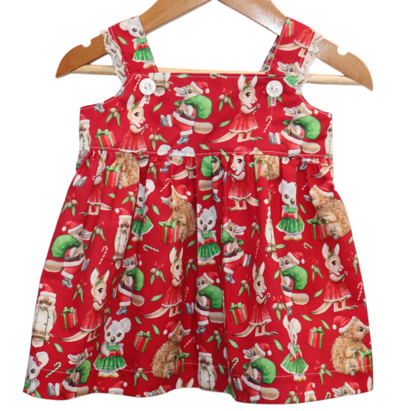 Handmade Australian Christmas Animal Dress – Limited Fabric