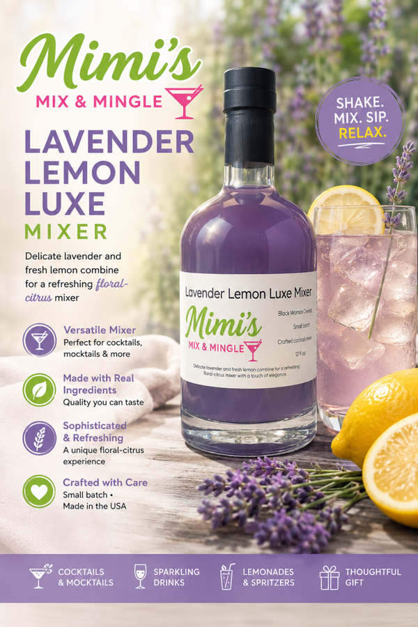 Mimi’s Lavender Lemon Luxe Mixer - Single Bottle