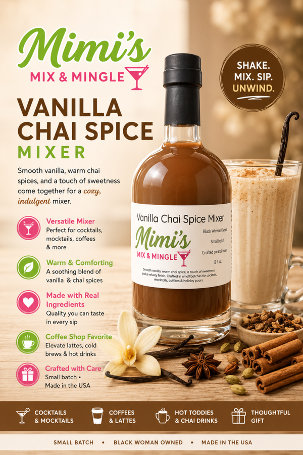 Mimi’s Vanilla Chai Spice Mixer - Single Bottle