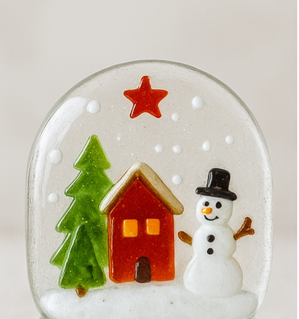 Kerstworkshop glasfusing